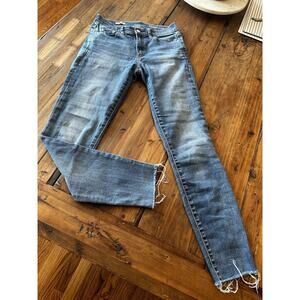 Gap 1969 Vintage True Skinny Mid Rise Raw Hem Women’s Size 27 Jeans Pants